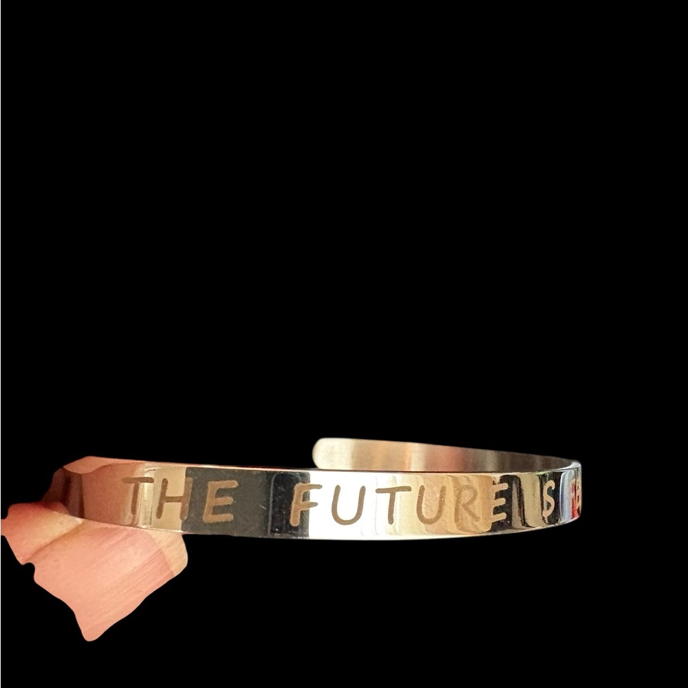 Silver Engraved Women's Bracelet